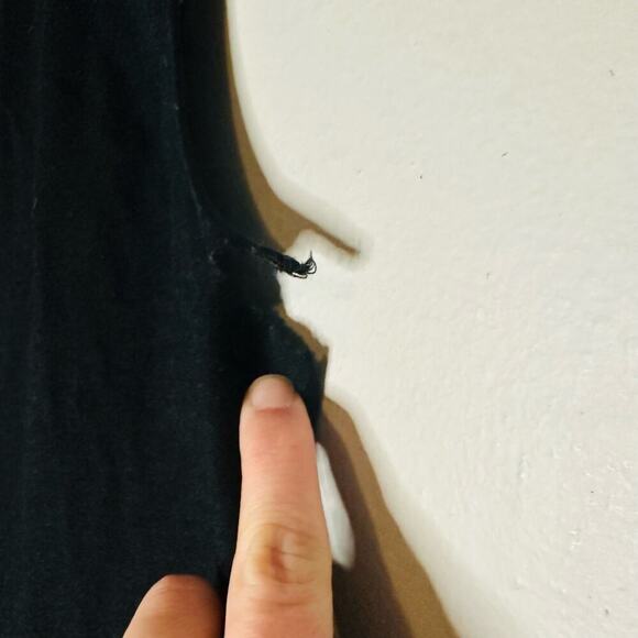 Derek Lam Black & White Sleeveless Crochet Jersey Zip Up Back Top Size small - Picture 7 of 10